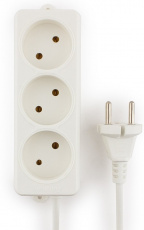 Сетевой удлинитель Гарнизон (EL-NL3-W-2, 3 розетки, 2 метра, 10A, 0.75mm2, white) OEM