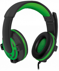 Наушники Defender Warhead G-300 (полноразмерные закрытые, c микрофоном, игровые, 2.5m, black-green)