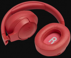 Гарнитура JBL TUNE 700BT (накладная закрытая, беспроводная, Bluetooth 4.2, с микрофоном, до 27 часов работы от батареи, coral orange)