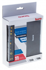 Зарядное устройство для ноутбука Buro BUM-0051K120 (вход 110-240V, выход 12-20V (автоопределение), USB 2A, 120W, black)