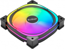 Вентилятор PCCOOLER EF-120 ARGB (120x120x25mm, Hydro, 600-1500rpm, <26dBa, 4pin, PWM, ARGB LED, black-white) RTL
