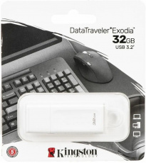 Флеш накопитель USB 3.2 32Gb Kingston DT Exodia (KC-U2G32-5R, white)