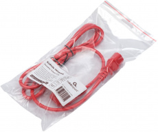 Кабель питания (PC-186-VDE-R-1.8M, сис. блок - розетка, 1.8m, 10A, 0.75мм2, red) Cablexpert