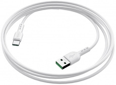 Кабель USB 2.0 Am - Type-C 1.0m (X33 Surge, 5A, супер быстрая зарядка, white) hoco