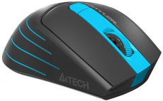 Мышь беспроводная A4Tech Fstyler FG30S (optical, 2000dpi, AA, бесшумный клик, grey-blue)