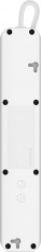 Сетевой удлинитель Defender S530 (5 розеток, 3 метра, 10A, white) OEM