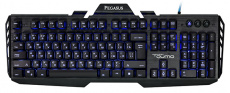 Клавиатура QUMO Pegasus K31 (USB, регулируемая зональная RGB подсветка, бесшумная, металлическая, игровая, black)