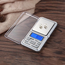 Весы ювелирные электронные Pocket Scale MH-200 (00010921) (до 200 грамм, цена деления 0.01 грамм, карманные, 2xAAA, silver)