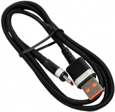 Кабель USB 2.0 Am - Type-C 1.0m (CCP-USB2-AMCM-66W-1M, медь, 6A, 66W, быстрая зарядка, QC3.0, нейлоновая оплётка, black-silver) Cablexper