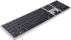 Клавиатура беспроводная Gembird KBW-3 (ножничная, мультимедийная, black-grey)