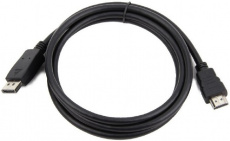 Кабель DisplayPort (m) - HDMI (m) 5.0m (CC-DP-HDMI-5M, экранированный, black) Cablexpert