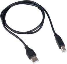 Кабель USB 2.0 Am - Bm 1.0m (CCP-USB2-AMBM-1M, медь, экранированный, black) Cablexpert