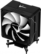 Вентилятор Formula V-LINE Ice Burg EX ARPW 6P (1150/1151/1155/1156/1200/1700/2011/2066/FM1/FM2/AM2/AM3/AM4/AM5, 120mm, Al, Hydro, 800-1600rpm, 17-34dBa, 6 тепловых трубок, DTH, 4pin, PWM, ARGB LED, 150W, black) RTL