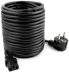 Кабель питания (PC-186-VDE-10M, сис. блок - розетка, 10.0m, 0.75мм2, 10A, black) Cablexpert