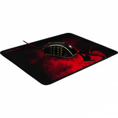 Коврик для мыши Redragon (PISCES, тканевый на резиновой основе, игровой, black-red, 330x260x3mm)