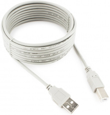 Кабель USB 2.0 Am - Bm 4.5m (CC-USB2-AMBM-15-N, медь, grey) Cablexpert