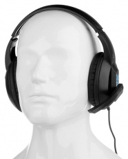 Наушники QUMO Stealth GHS 0013 (полноразмерные закрытые, c микрофоном, игровые, 2m, black)