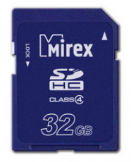 Карта памяти SD Card 32Gb Mirex (Class 4)