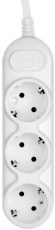 Сетевой удлинитель КУБ (Powercube PC-3B-1,5M, 3 розетки, 1.5 метра, 16A, white) RTL