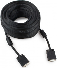 Кабель SVGA Pro 15m/15m 20.0m (CC-PPVGA-20M-B, соединительный, 2 ферритовых фильтра, black) Cablexpert
