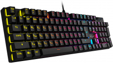Клавиатура Sven KB-G9300 (USB, механическая (Blue switches), регулируемая подсветка, игровая, мультимедийная, 1.8m, black)