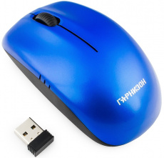 Мышь беспроводная Гарнизон GMW-400B (optical, 1200dpi, 2xAAA, black-blue)