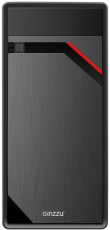 Корпус GINZZU D180 (без БП, mATX, no Fan, black)