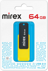 Флеш накопитель USB 2.0 64Gb Mirex City (yellow)
