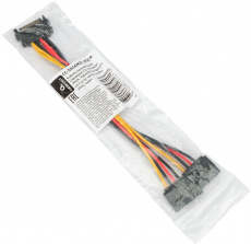 Разветвитель питания SATA -> 2xSATA (CC-SATAM2F-20CM, 0,20m, защёлки) Cablexpert