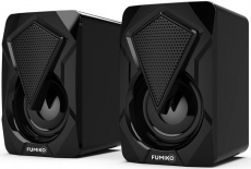 Колонки FUMIKO OPERA (6W, USB, подсветка, black)
