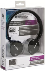 Наушники Defender FreeMotion B601 (накладные закрытые, беспроводные, Bluetooth 3.0+EDR, с микрофоном, до 11 часов работы от батареи, black)