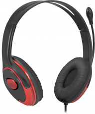 Наушники Defender Phoenix 875 (полноразмерные закрытые, с микрофоном, регулятор, 1.8m, black-red)