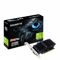 Видеокарта Gigabyte GF GT710 2Gb (GV-N710D5SL-2GL, 64bit, GDDR5, DVI+HDMI) RTL