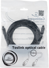 Кабель аудио оптический Toslink (m-m) 7.5m (CC-OPT-7.5M-N, black) Cablexpert