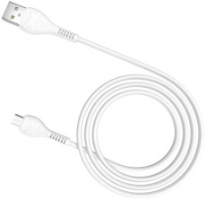 Кабель USB 2.0 Am - micro USB 1.0m (X37 Cool power, 2.4A, быстрая зарядка, white) hoco