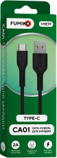 Кабель USB 2.0 Am - Type-C 1.0m (FCA01-06, 2A, быстрая зарядка, black) FUMIKO