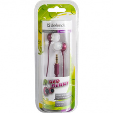 Наушники Defender RedBERRY (затычки, без микрофона, 1.2m, red)