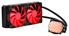 Водяное охлаждение DEEPCOOL MAELSTROM 240 (1150/1151/1155/1156/1366/2011/775/AM2/AM3/FM1/FM2, Радиатор: Al, Водоблок: Cu, 2 вентилятора: 120mm, 600-2200rpm, 17,6-39,3dBa, 4pin, PWM, Помпа: керамический подшипник (120 000 часов), 3pin, 150W) RTL