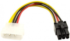 Переходник питания для видеокарты PCI-Express 6pin (от разъёма Molex (IDE) блока питания, 0.15m)