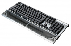 Клавиатура Oklick 980G HUMMER (USB, механическая, регулируемая подсветка, игровая, мультимедийная, металлическая, black)