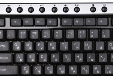 Клавиатура Oklick 380M (USB, мультимедийная, black-silver)