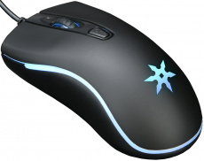 Мышь Oklick TOKUGAWA 704G (USB, optical, 1600dpi, игровая, подсветка, soft-touch, 1.5m, black)