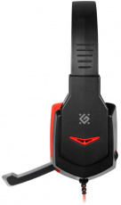 Наушники Defender Warhead G-320 (накладные закрытые, с микрофоном, 1.8m, промо-код "War Thunder", black-red)