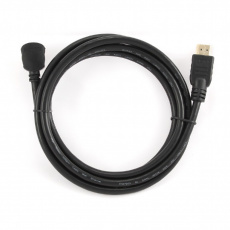 Кабель HDMI (m) - HDMI (m) 1.8m (CC-HDMI490-6, 4K, v.2.0, угловой коннектор, с позолоченными контактами, экранированный, пакет, black) Cablexpert