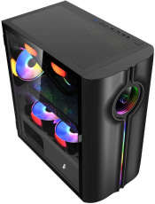 Корпус 1STPLAYER INFINITE SPACE IS3 (без БП, mATX, USB3.0, black)