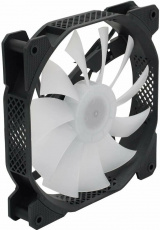 Вентилятор 1STPLAYER F1-Plus (140x140x25mm, Sleeve, 1100rpm, 23dBa, 3pin, rainbow LED, black-white) OEM