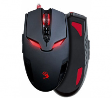 Мышь A4Tech Bloody V4M (USB, optical, 3200dpi, игровая, black)