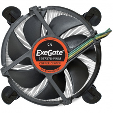 Вентилятор ExeGate EE97378-PWM (EX283277RUS) (1150/1151/1155/1156/1200, 92mm, Al+Cu, 1200-2600rpm, 11-24dBa, push-pin, 4pin, PWM, 95W) OEM
