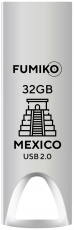 Флеш накопитель USB 2.0 32Gb FUMIKO MEXICO (FMX-04, silver)