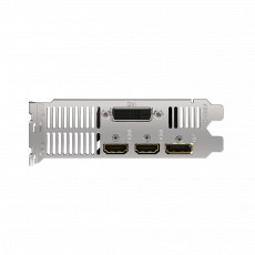 Видеокарта Gigabyte GF GTX1650 4Gb (GV-N1656OC-4GL, 128bit, GDDR6, 2xHDMI+DP+DVI-D) RTL